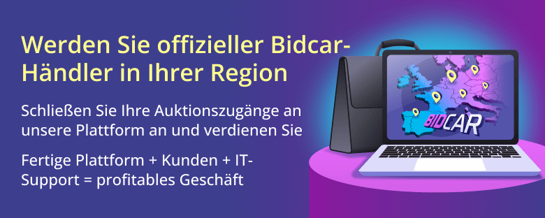 Werden Sie offizieller Bidcar-Händler in Ihrer Region