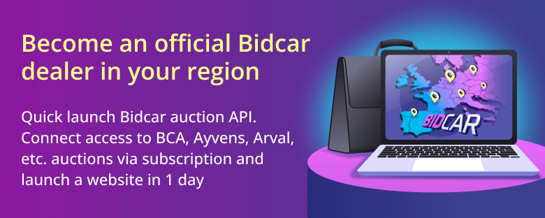 Deveniți dealer oficial Bidcar în regiunea dumneavoastră